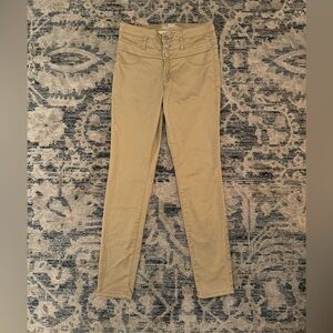 NoBo Cotton Blend Button Fly Mid Rise Skinny Khaki Pants•11